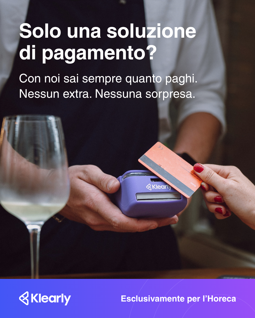 Klearly B.V Facebook ad: Pensato esclusivamente per la ristorazione