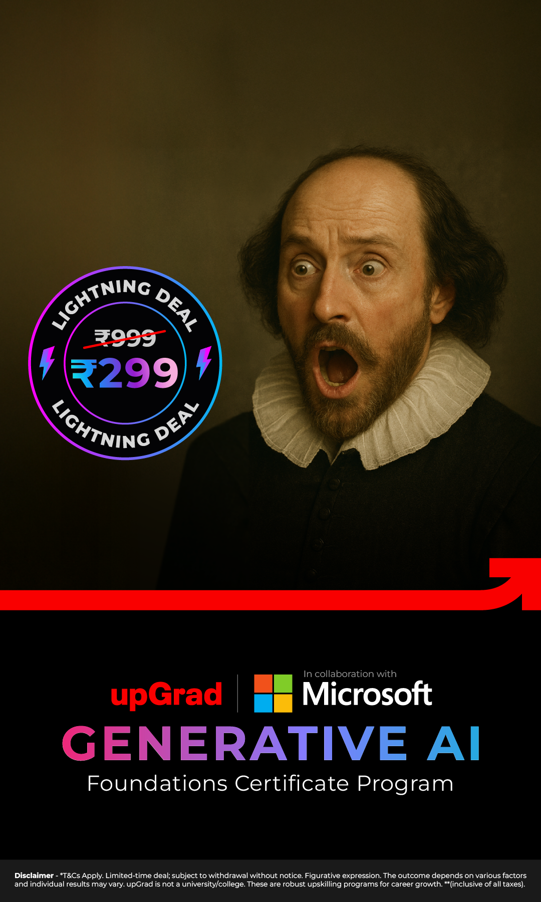 upGrad Facebook ad