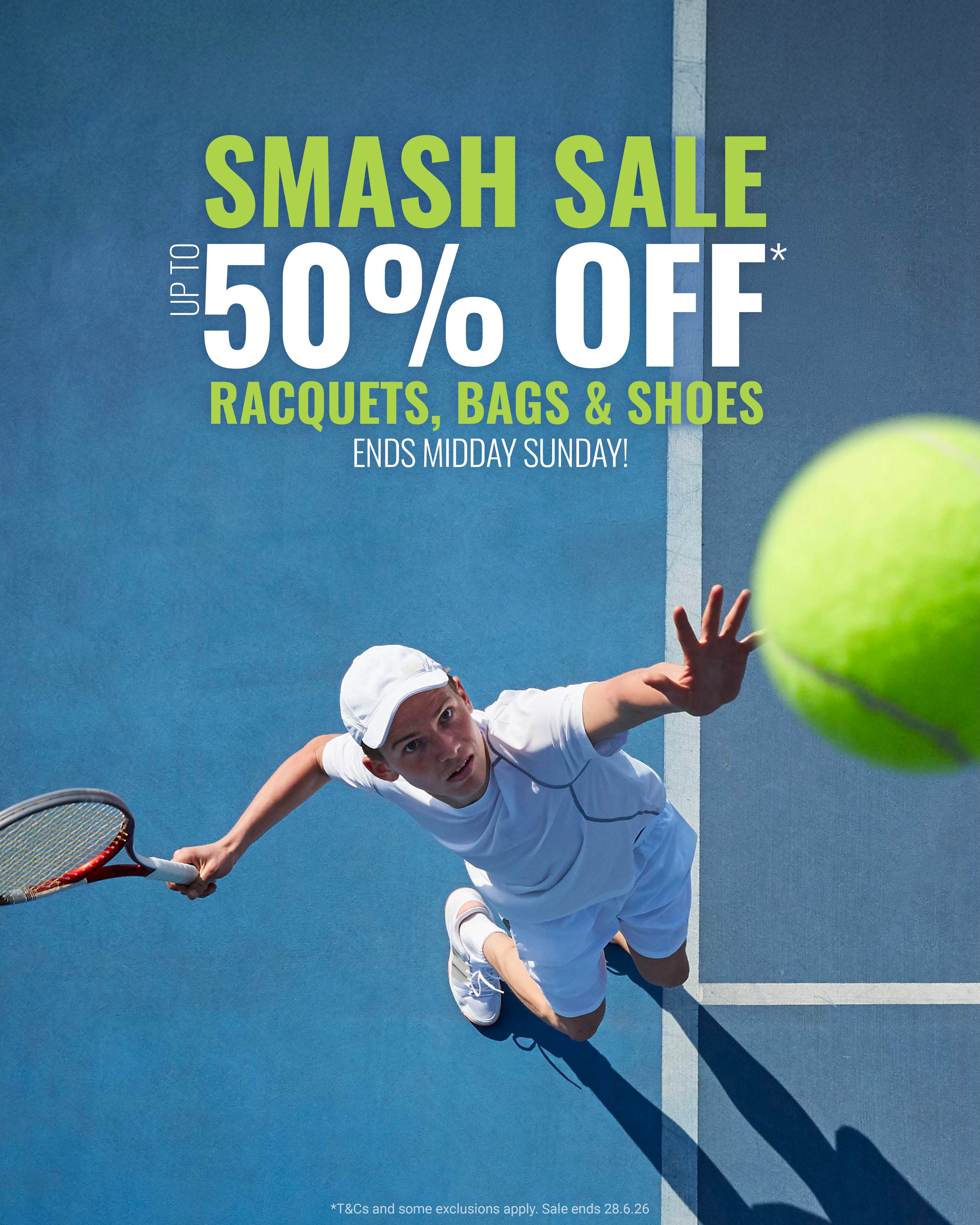 SMASH Tennis Mark Nielsen Facebook ad: Tennis Pro Shop - SMASH TENNIS Mark Nielsen, NZ
