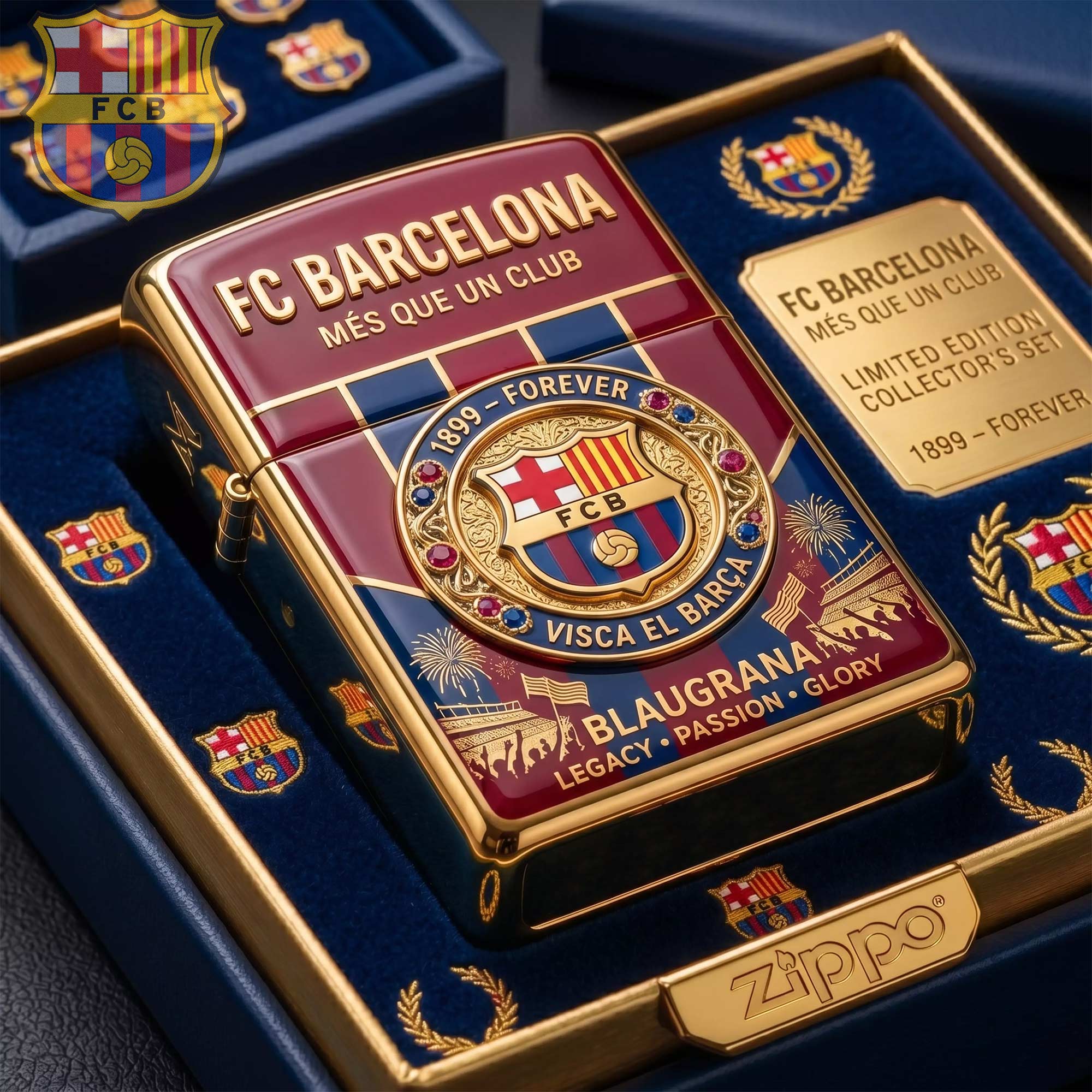 Love Our Team Facebook ad: FC BARCELONA BLAUGRANA LIGHTER