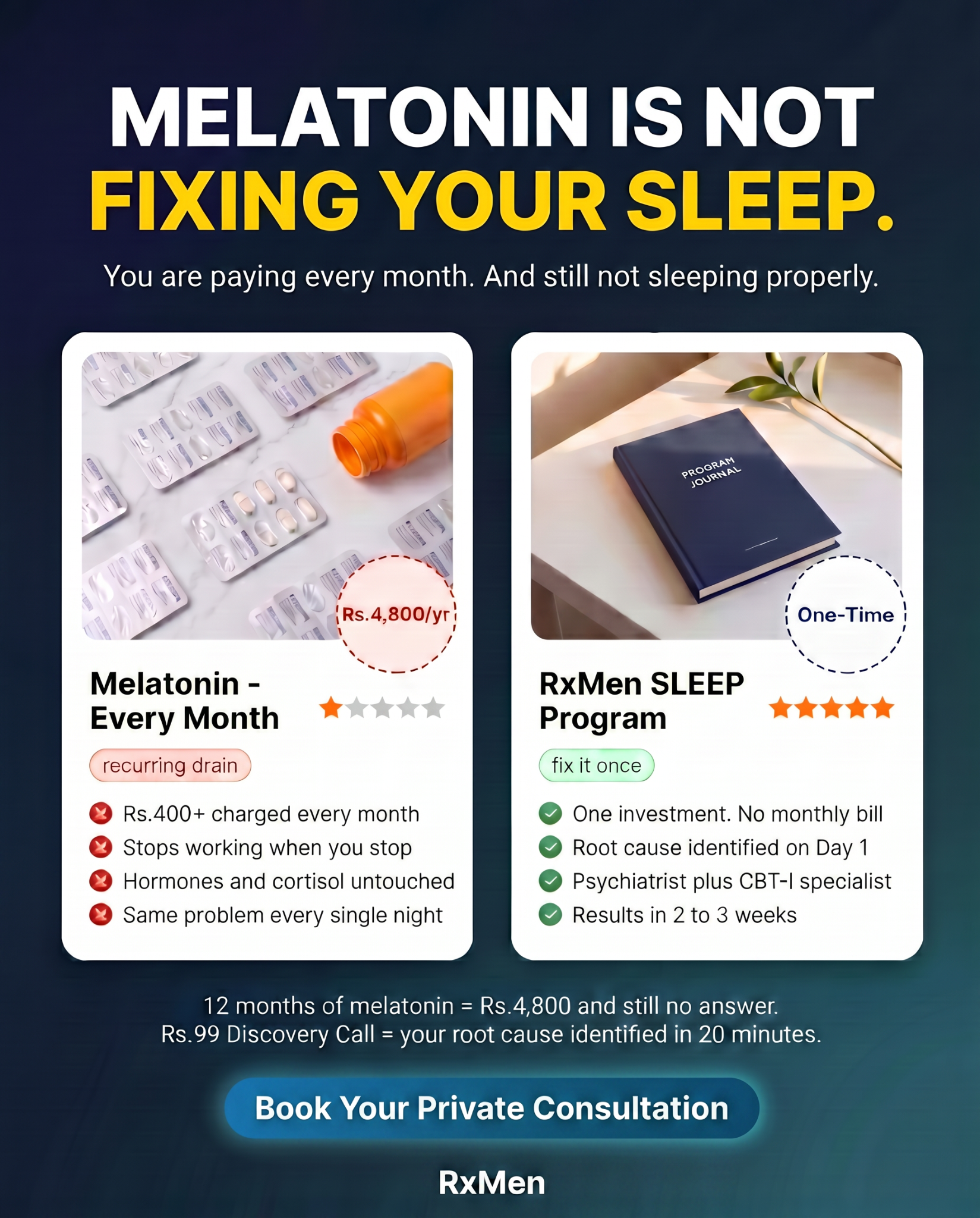Sleep by Rxmen Facebook ad