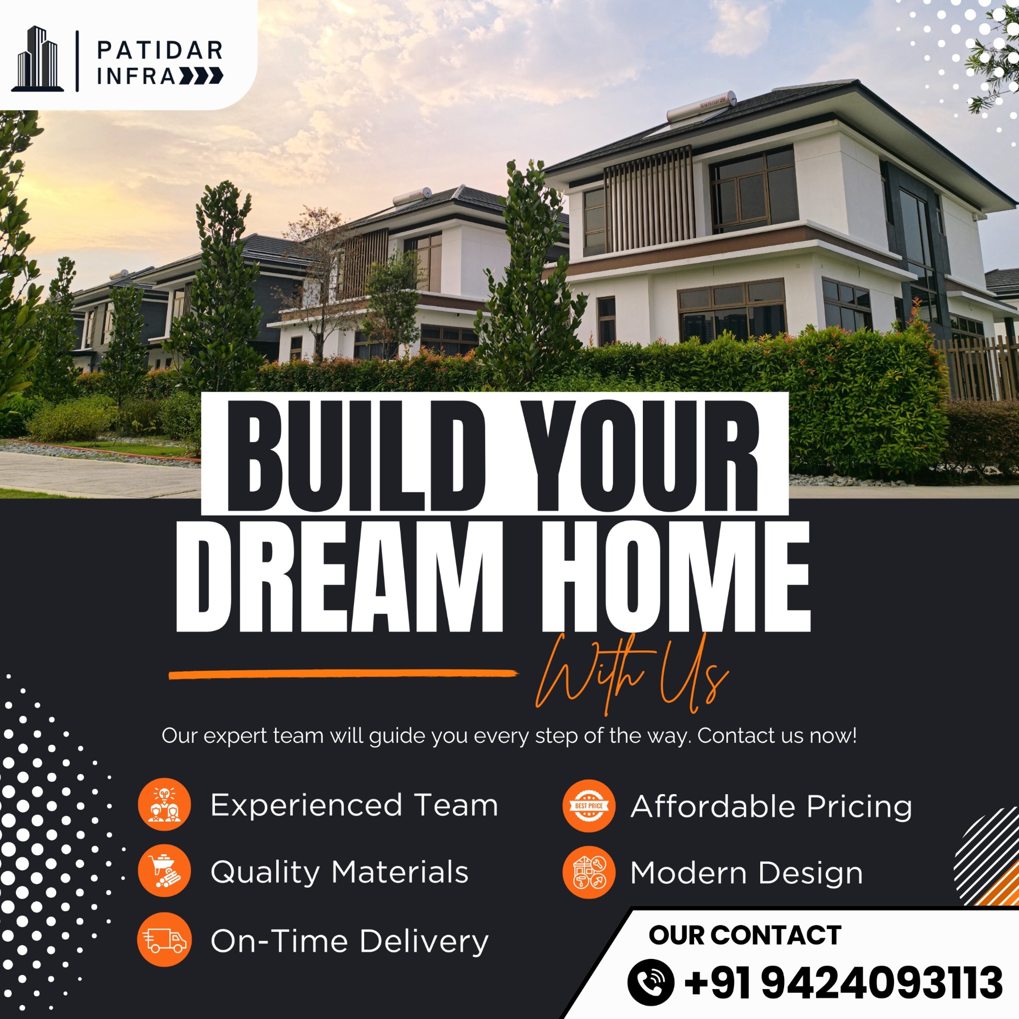 Patidar Infra - Construction Facebook ad: Home Construction in Indore, Book a Free Consultation