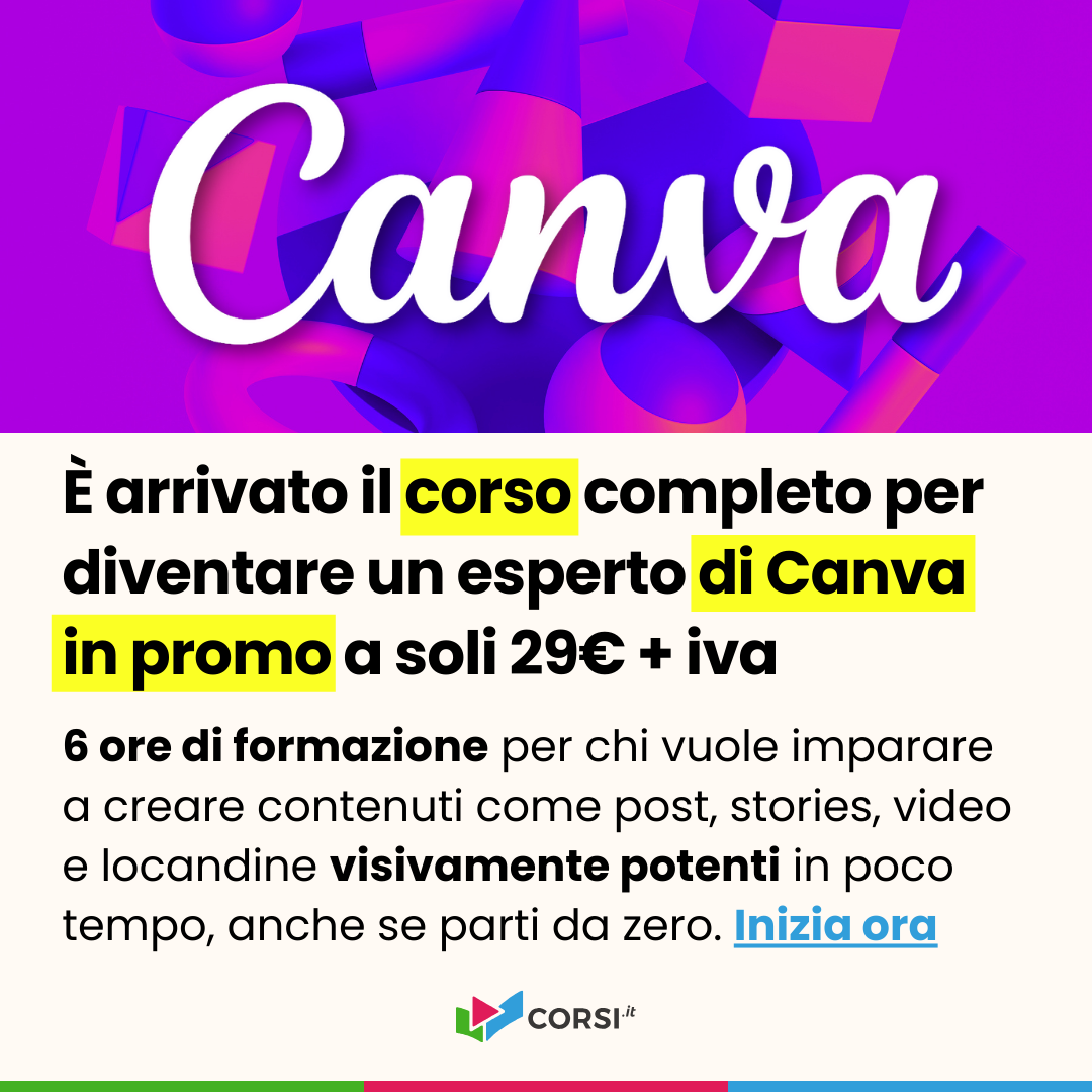 Corsi.it Facebook ad