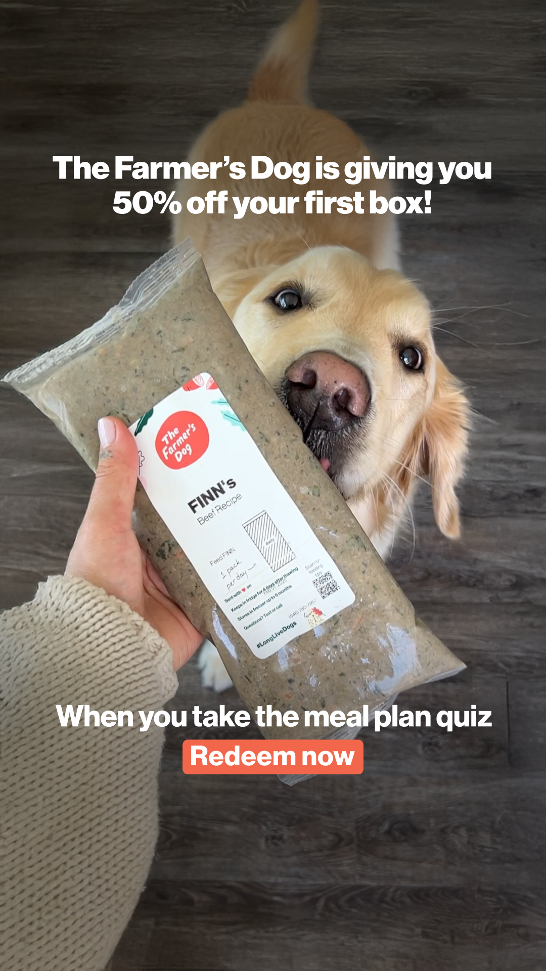 The Farmer's Dog Facebook ad