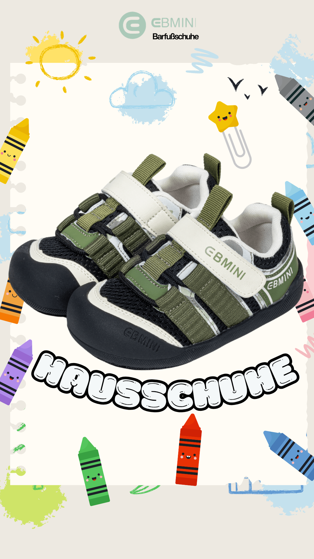 Ebmini - Kinder Barfußschuhe Facebook ad