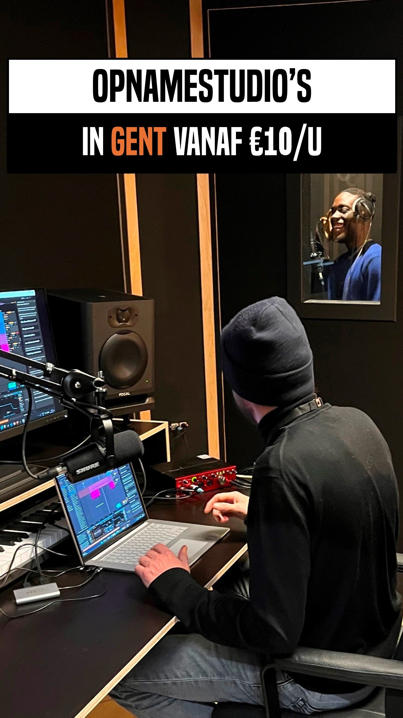 Plug The Jack Facebook ad: Rec & Prod studio's Gent · vanaf €10/u