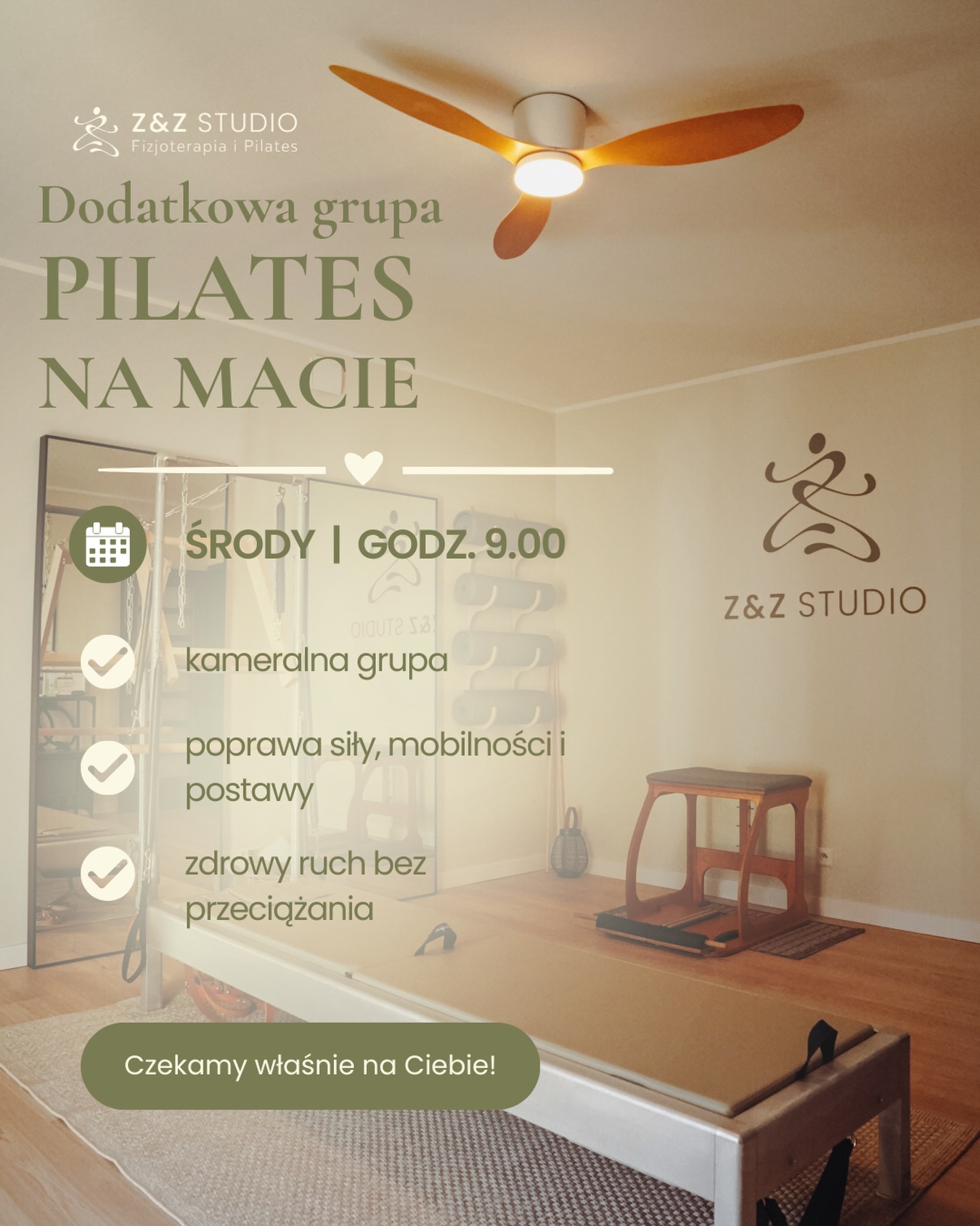 ZZstudio.gdynia Facebook ad: Pilates w sercu GDYNI <3