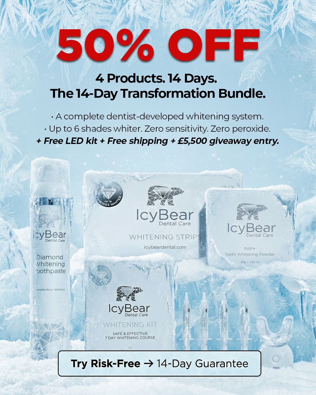 Icy Bear Dental Facebook ad
