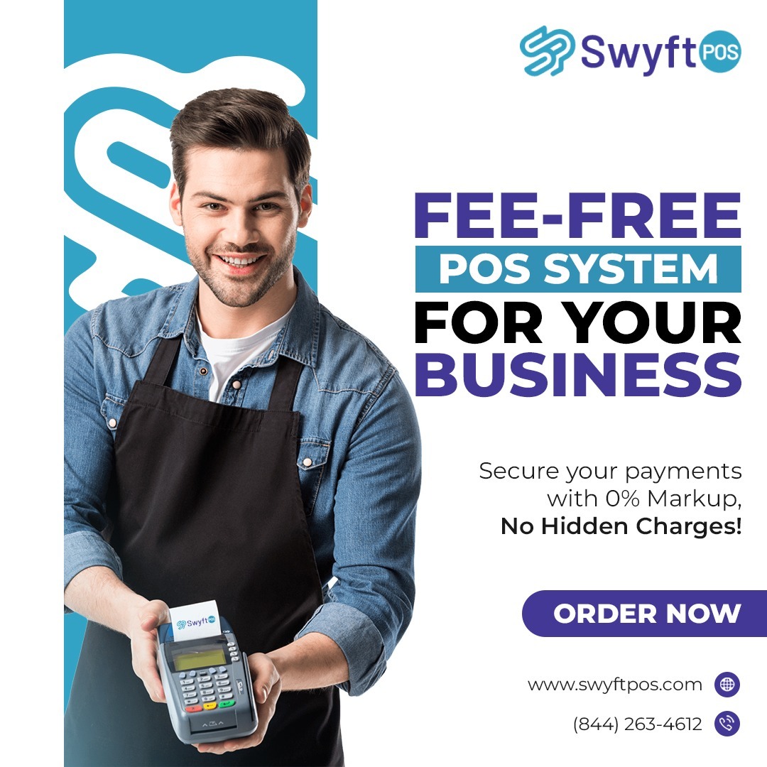 Swyft POS Facebook ad: FREE CARD PROCESSING