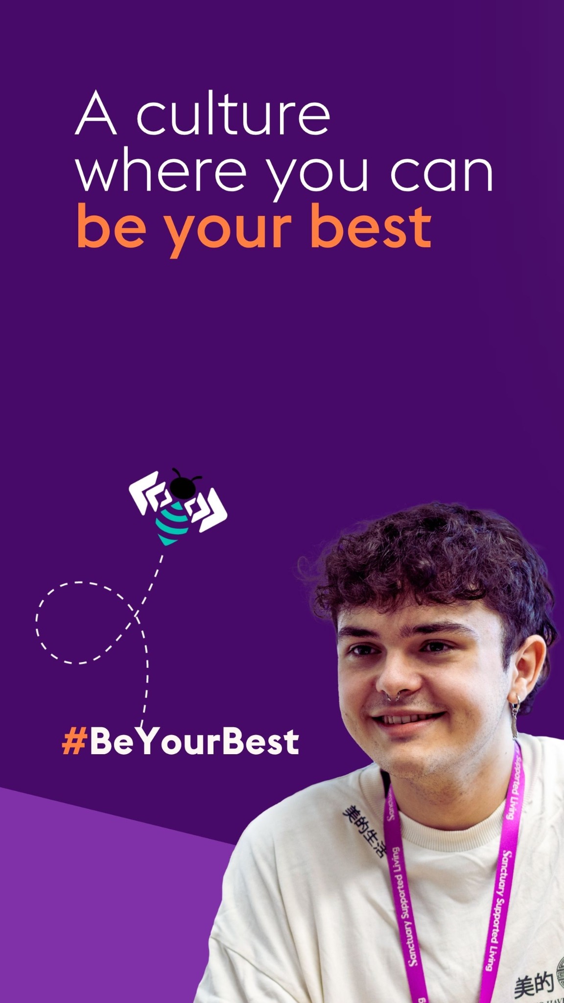 Sanctuary Supported Living Careers Facebook ad from May 13, 2026