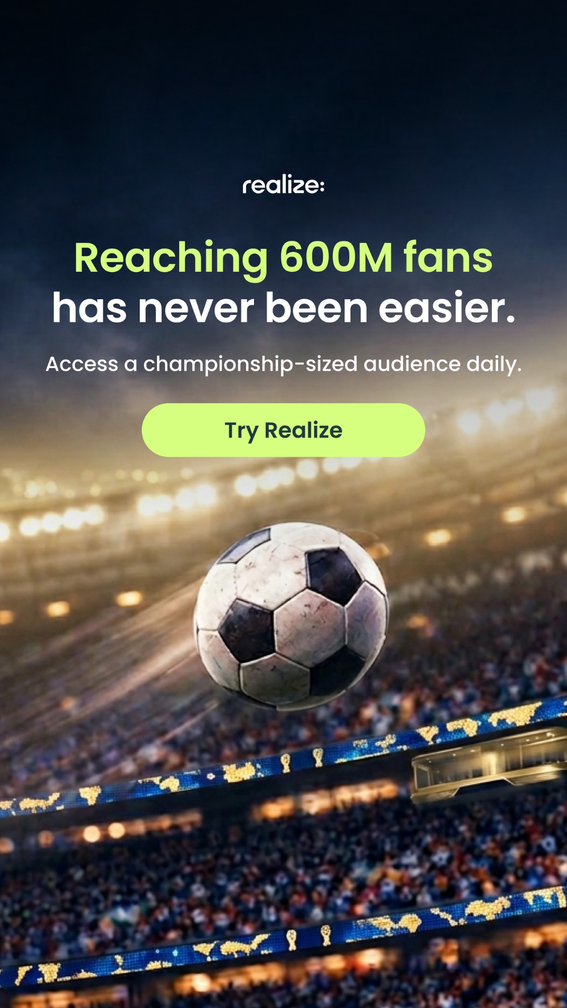 Realize For Advertisers Facebook ad