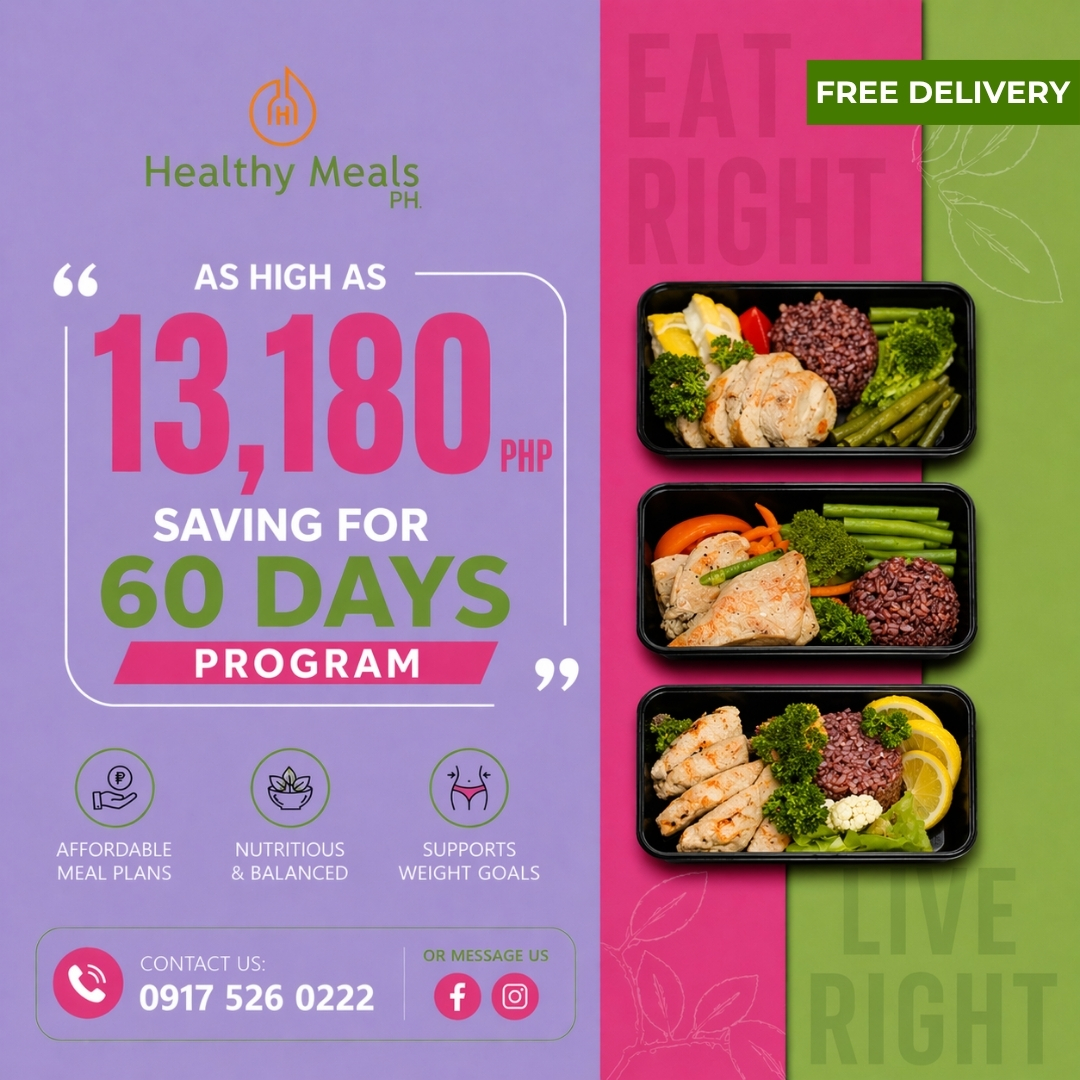 Healthy Meals Ph. Facebook ad: Eat Right. Live Right.