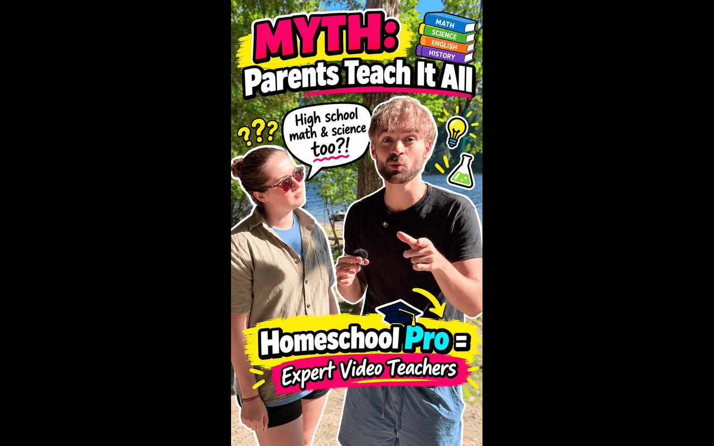Homeschool Pro Facebook ad: True or False: If you homeschool, you personally…