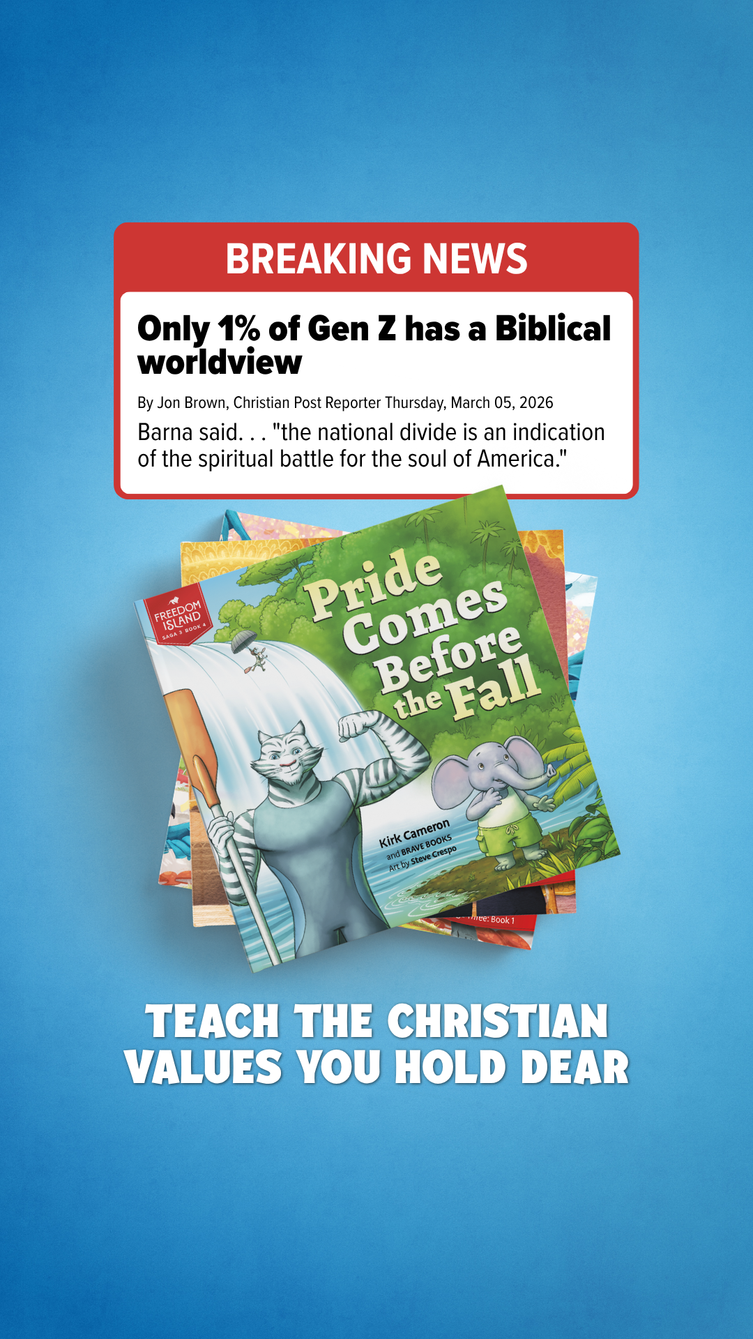 BRAVE Books Facebook ad