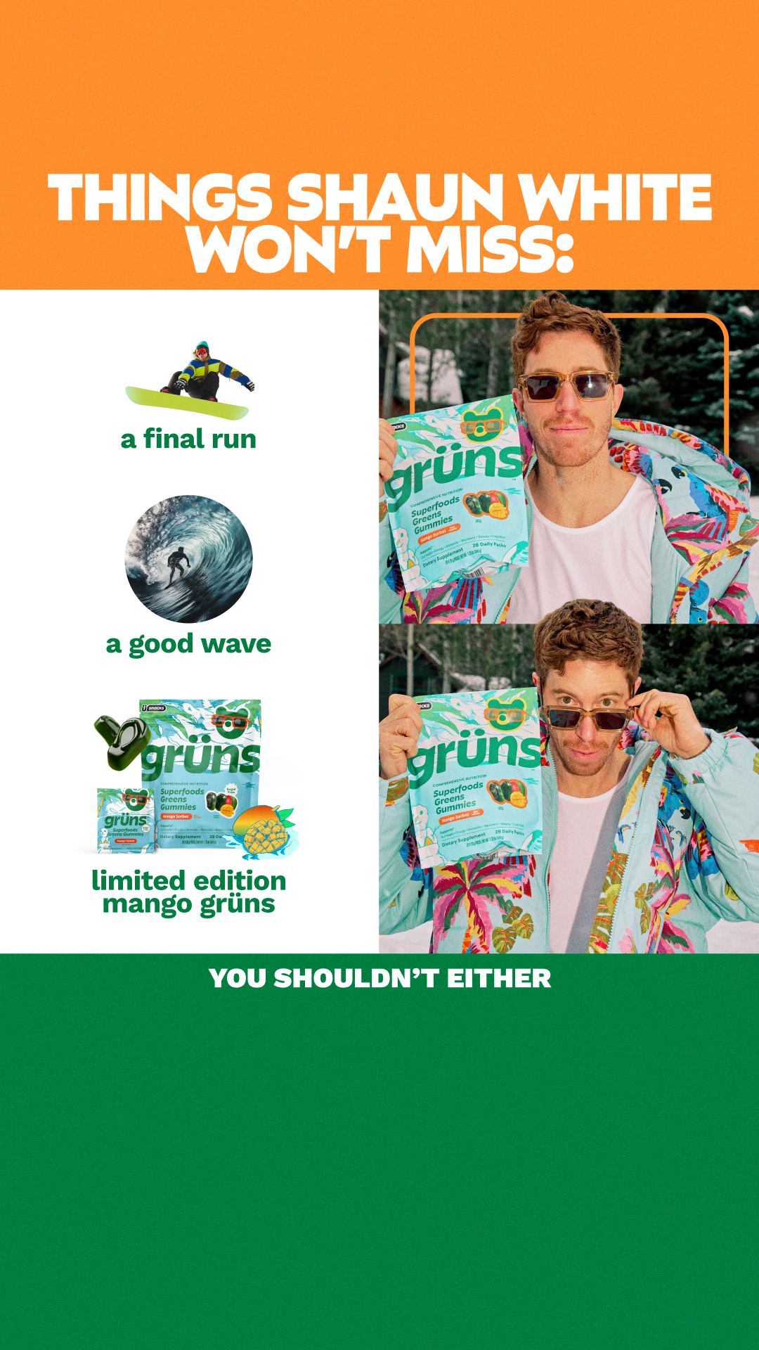 Grüns Facebook ad