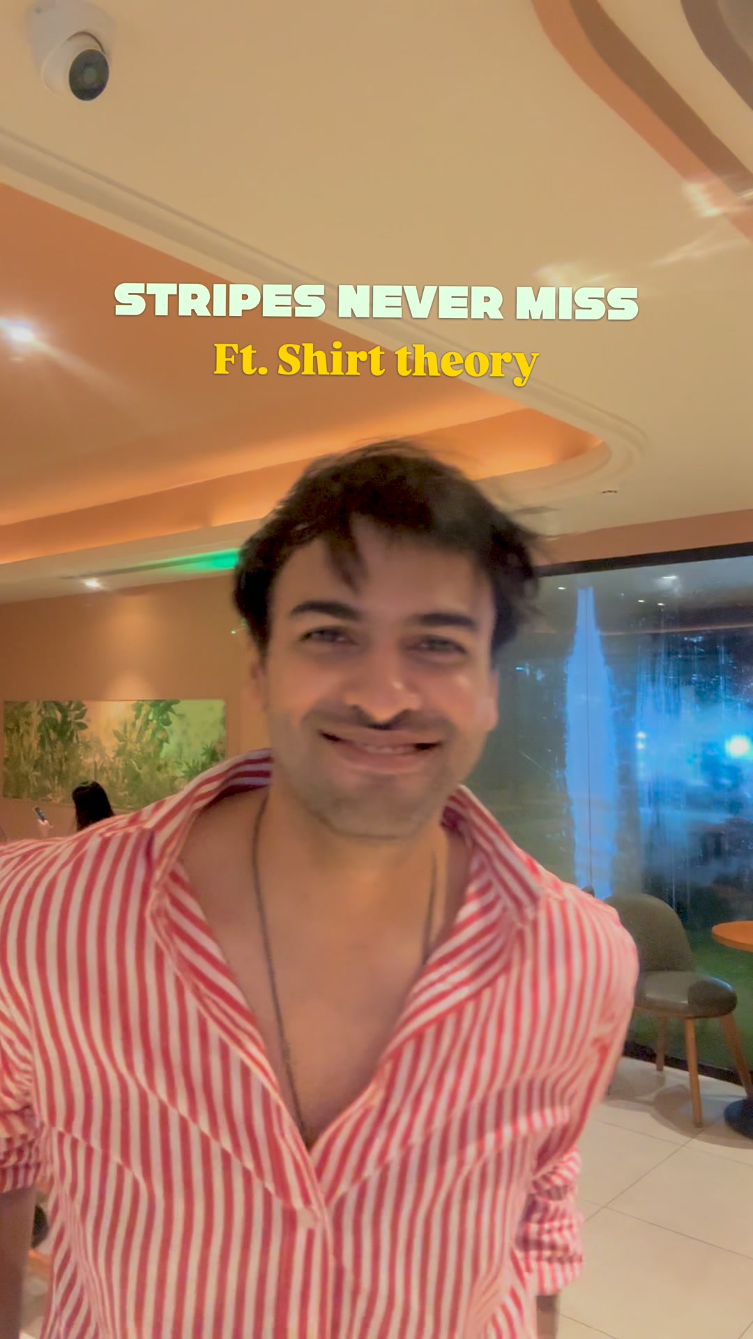 Shirt Theory Facebook ad: Premium Cotton Shirts with Timeless Stripes