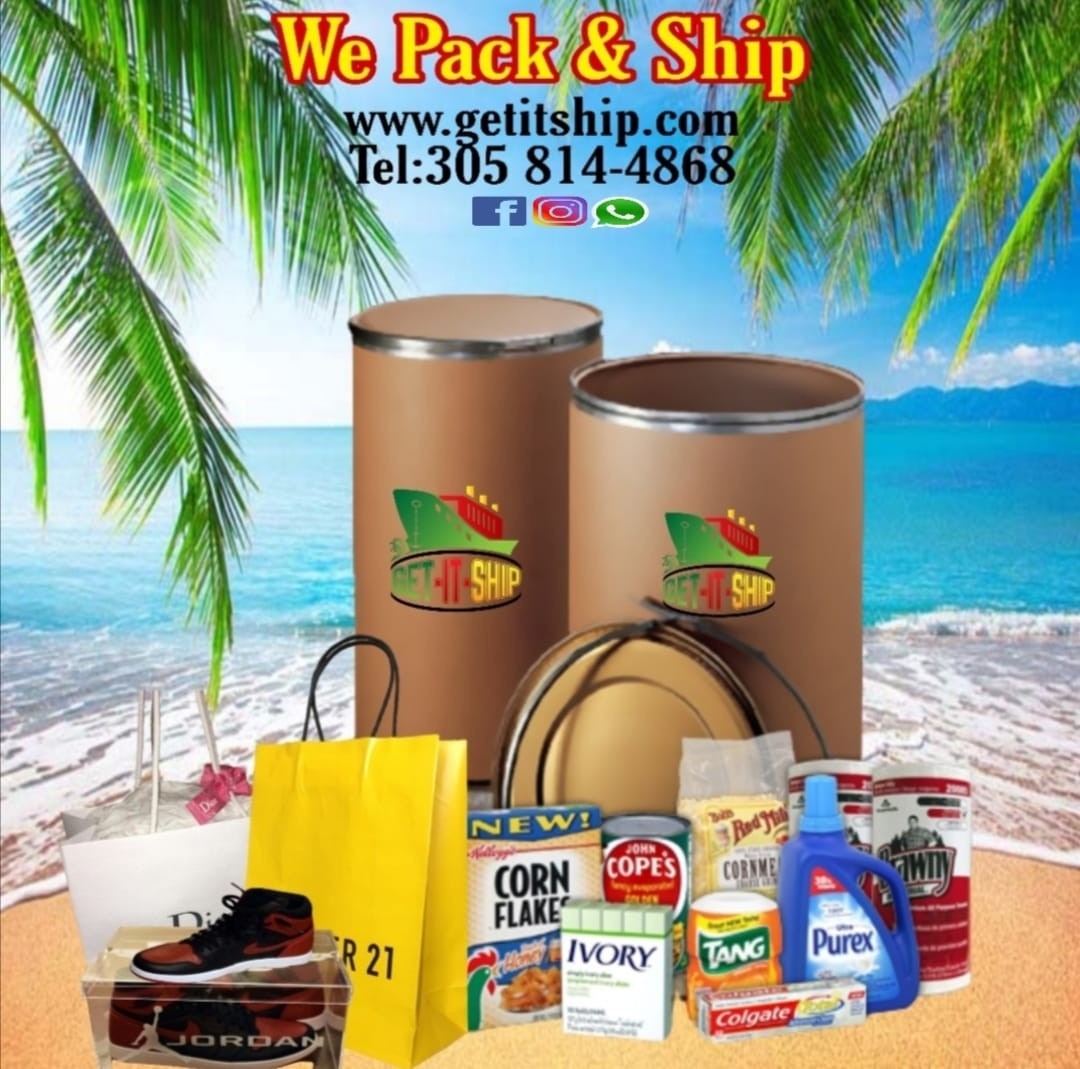 Get-It-Ship Shipping Services Facebook ad: We're Miami Based! Quick, Reliable, Safe, and Efficient!