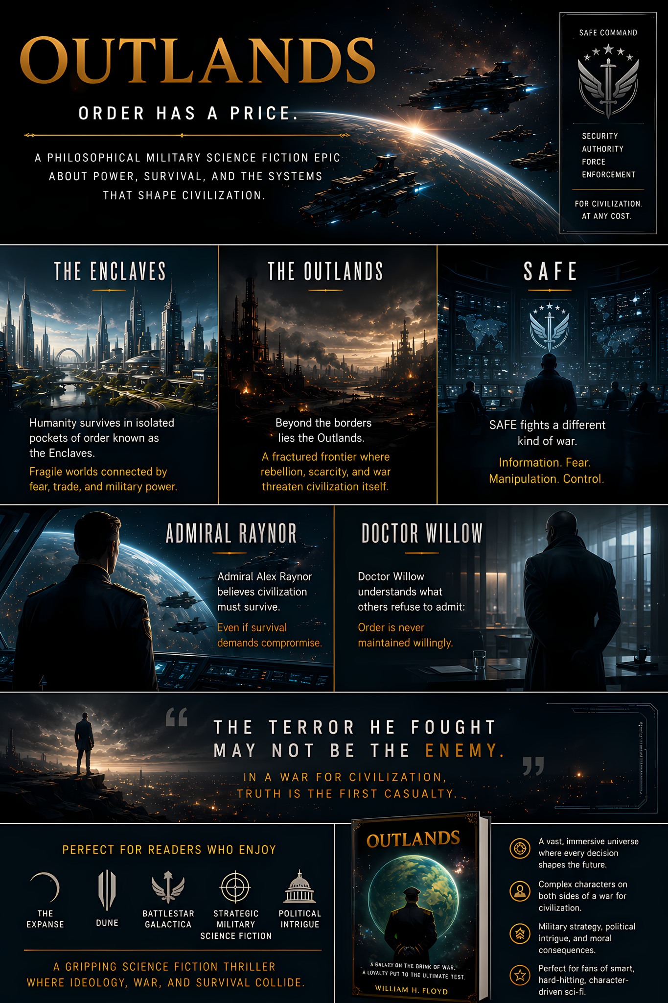 William H. Floyd Facebook ad: Author of military science fiction.