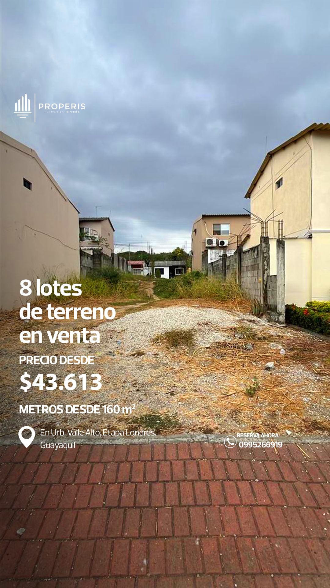 Próperis Facebook ad: ¡Solo 8 lotes disponibles en Vía a la…