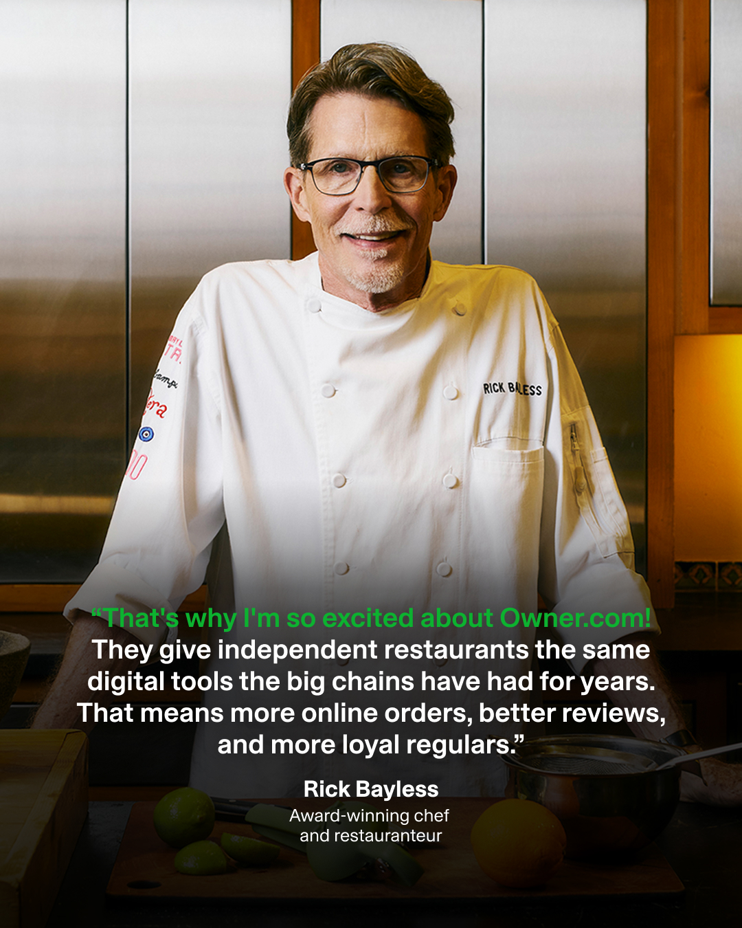 Chef Rick Bayless Facebook ad: Get more direct online orders!