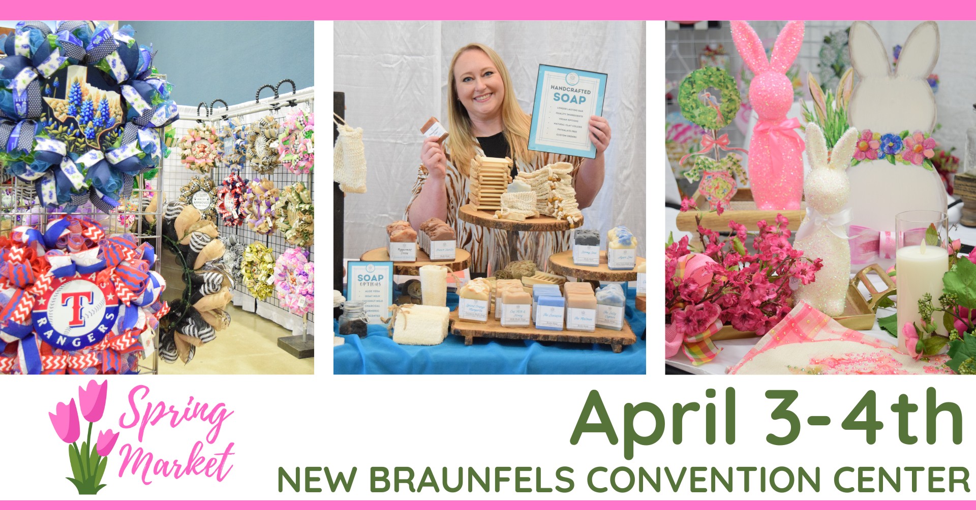 Home For The Holidays Gift Market Facebook ad: Spring Market of New Braunfels