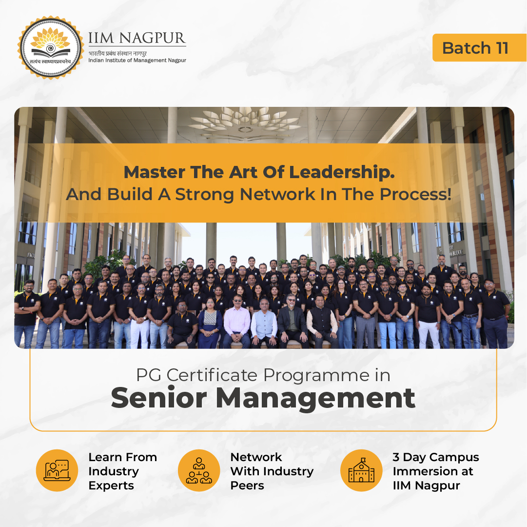 IIM Nagpur Senior Management Programme Facebook ad: IIM Nagpur's Senior Management Programme (Batch 11)
