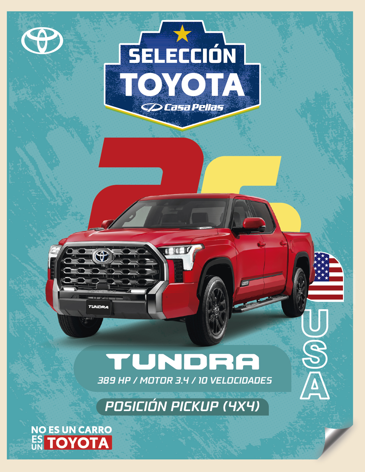 Toyota Casa Pellas Facebook ad: Toyota Tundra está lista para los desafíos más exigentes