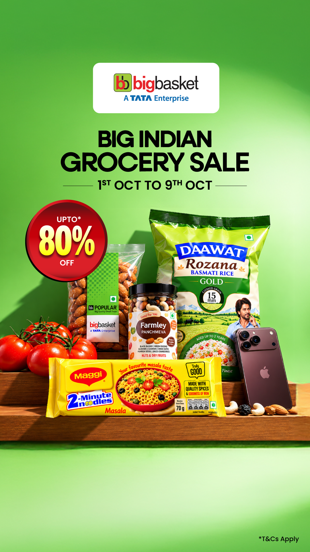 Bigbasket Facebook ad: Big Deals on Everyday Groceries