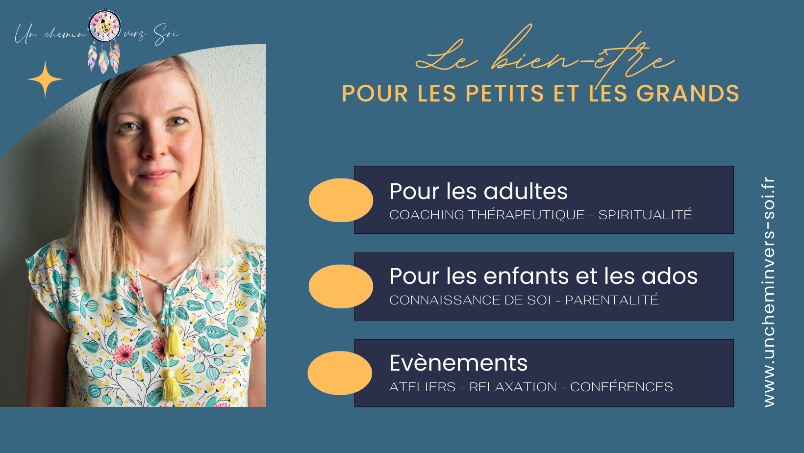 Amandine Jung - Un chemin vers Soi Facebook ad: Allez vers un mieux-être relationnel et émotionnel avec…