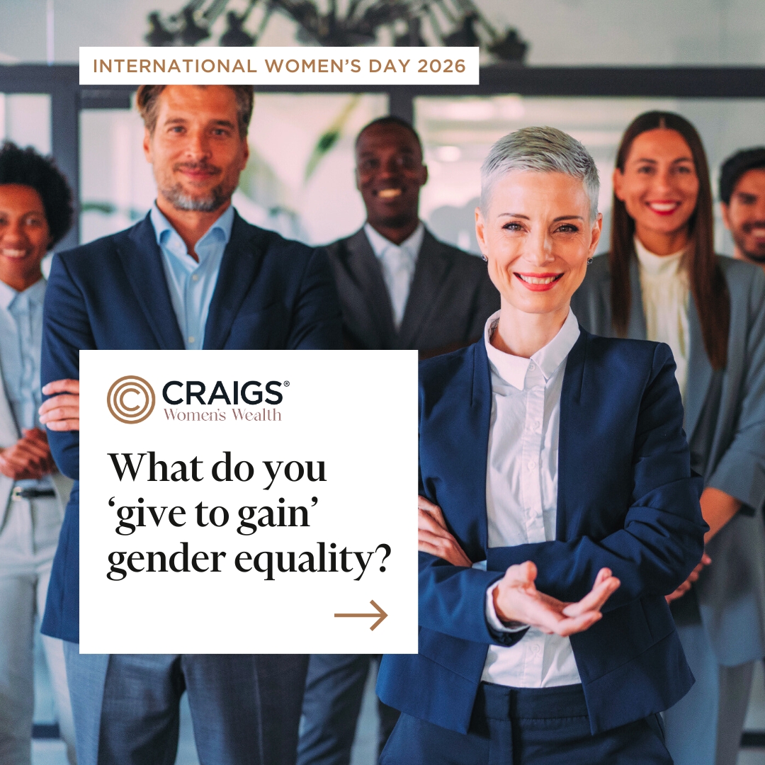 Craigs Investment Partners Facebook ad: To celebrate this year’s International Women’s Day theme…