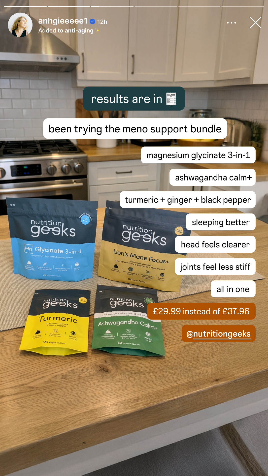 Nutrition Geeks Facebook ad