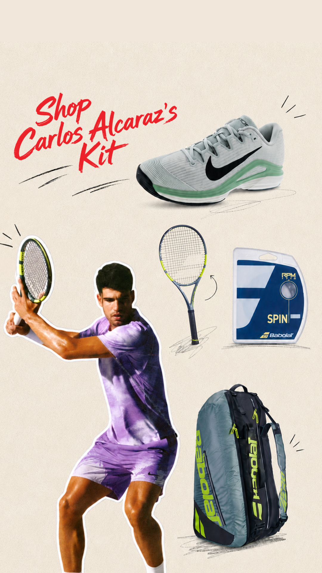 Tennis Express Facebook ad