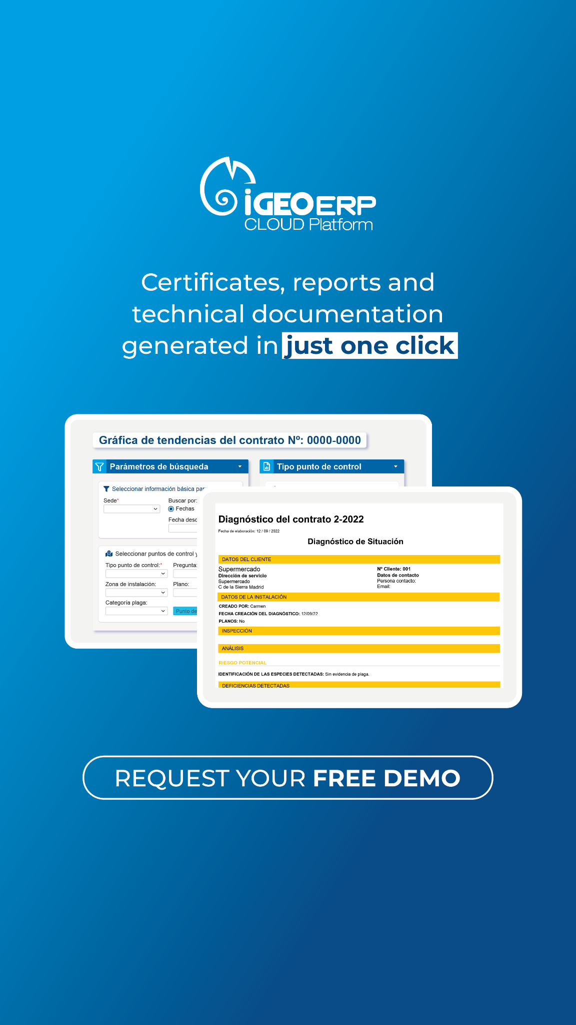 IGEO ERP Cloud Platform Facebook ad: Take your pest management business to the next…