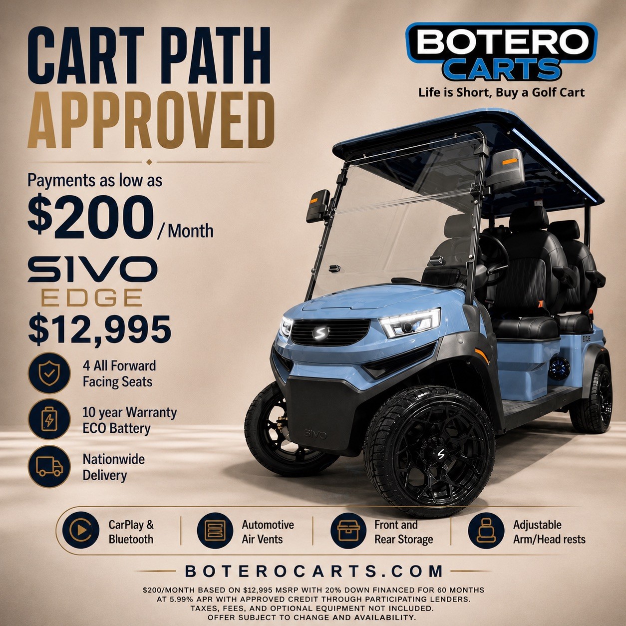 Botero Carts South Atlanta Facebook ad: SIVO by Bintelli