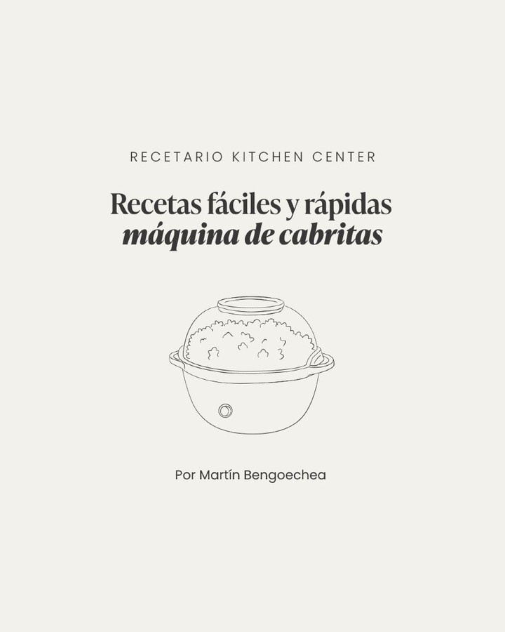 Kitchen Center Facebook ad: ¿Buscando recetas fáciles, snacks para compartir o algo…