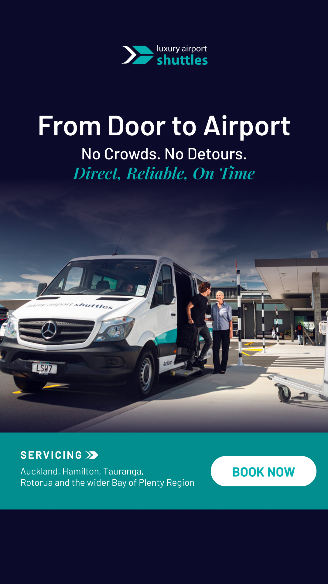 Luxury Airport Shuttles Facebook ad
