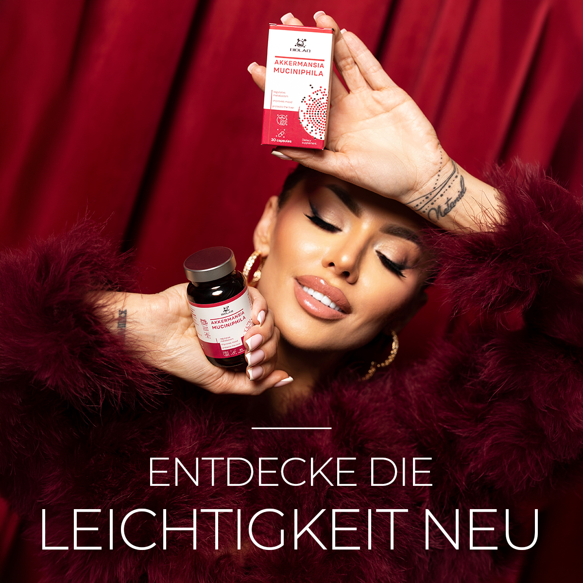Biolabshop Facebook ad: Gewinne Leichtigkeit und Vitalität zurück