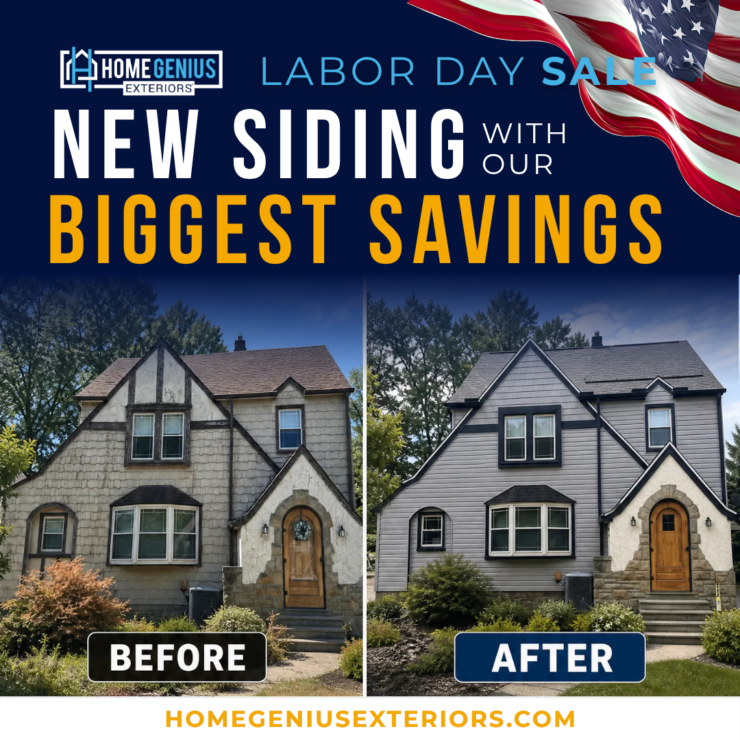 Home Genius Exteriors Facebook ad