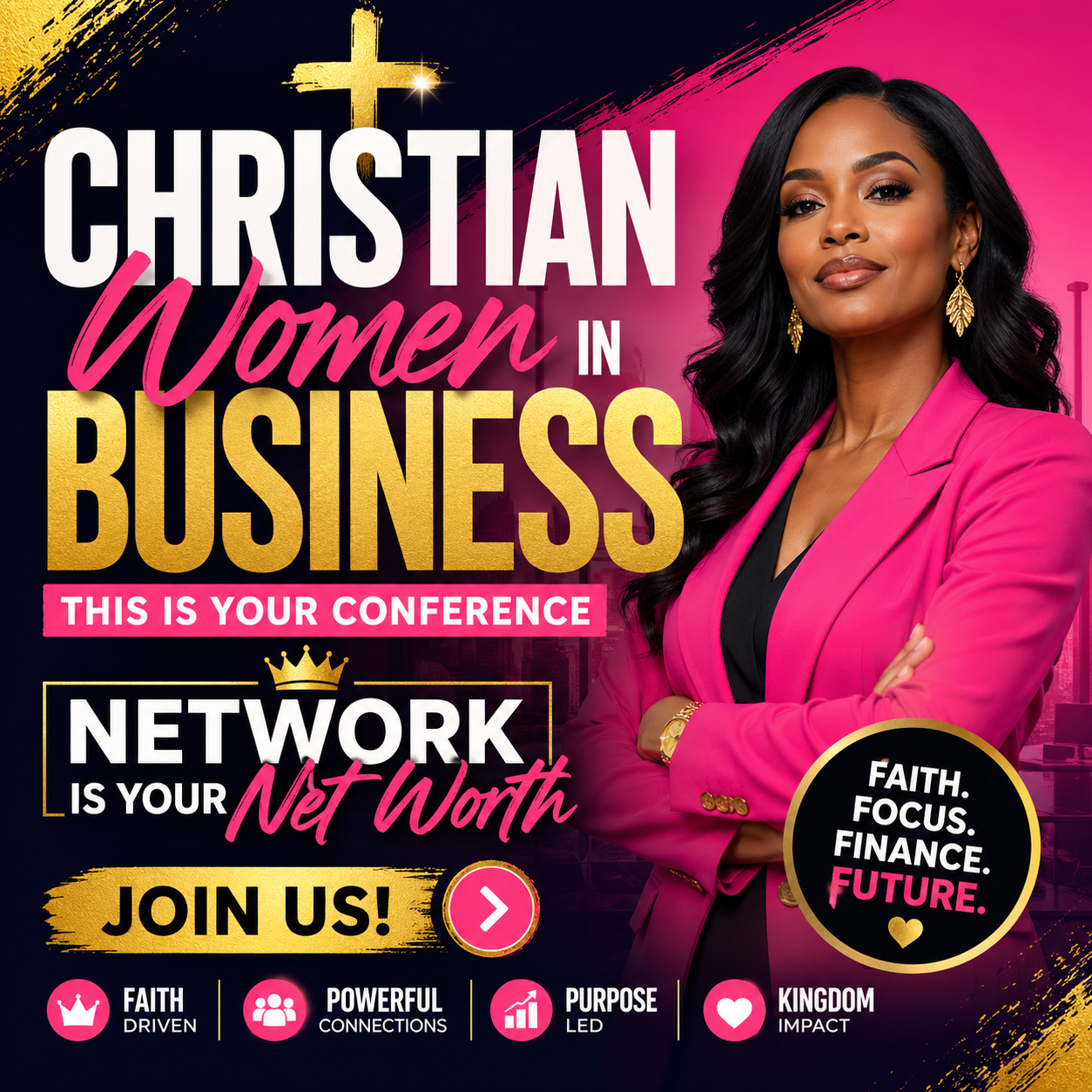 Women of Worship - Wow Facebook ad: Faith - Filled Women in Business.Secure your SEAT