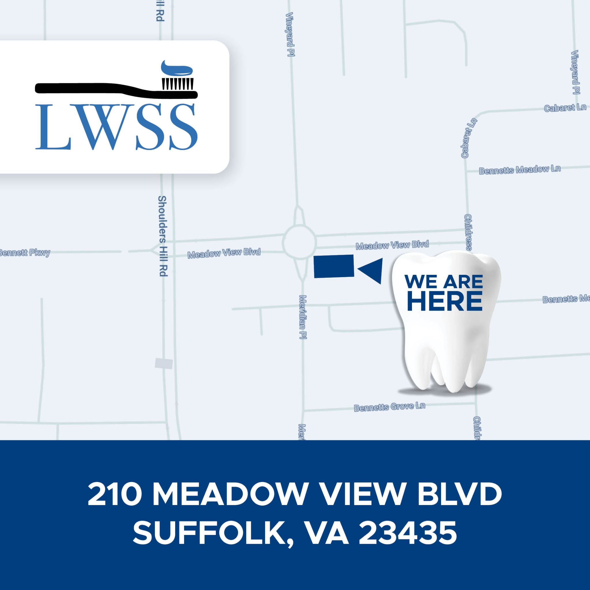 LWSS Family Dentistry - Suffolk Ortho Facebook ad: Schedule a Cleaning Today!