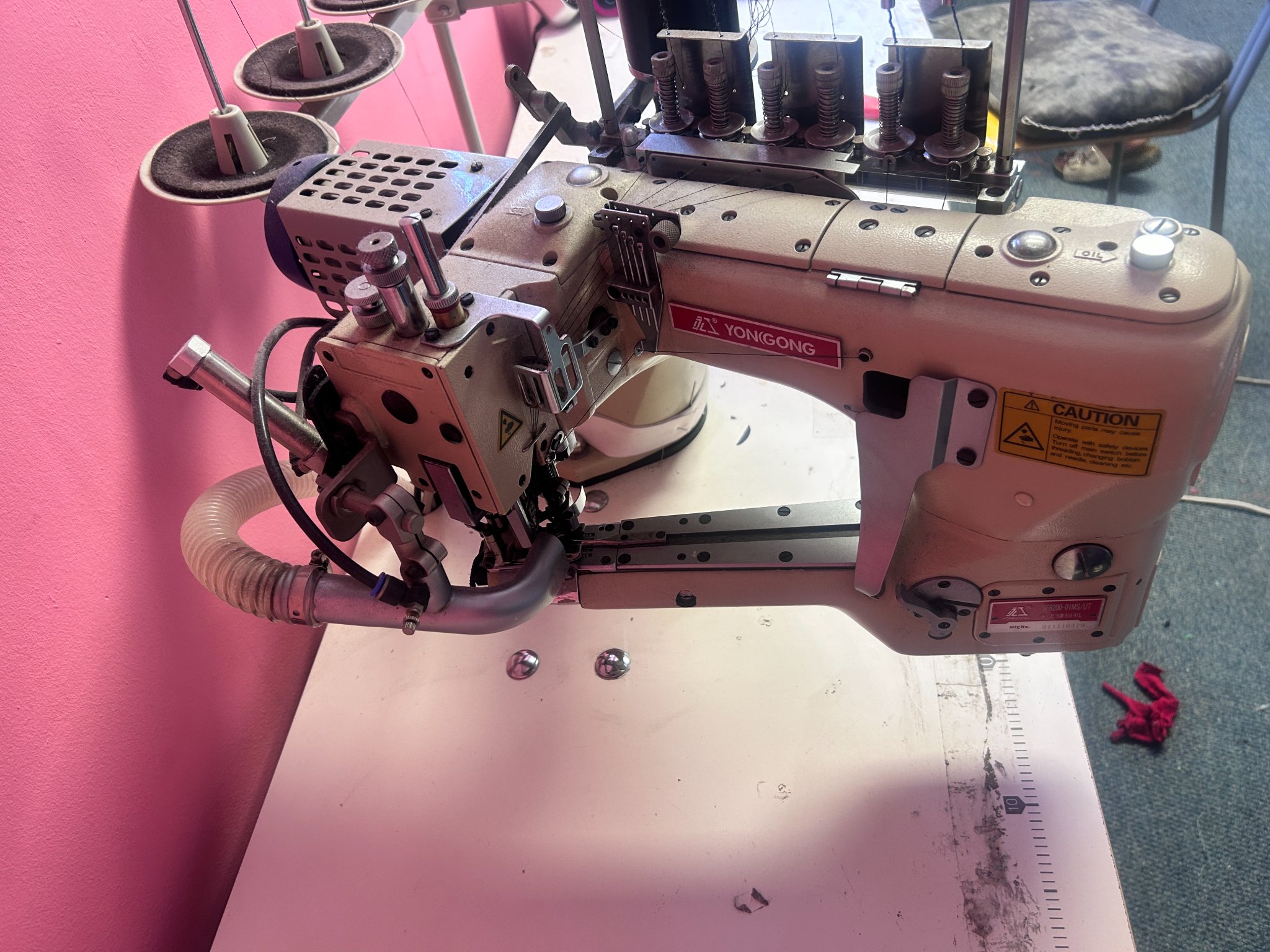 Martin Koo Facebook ad: Industrial Flatlock machine