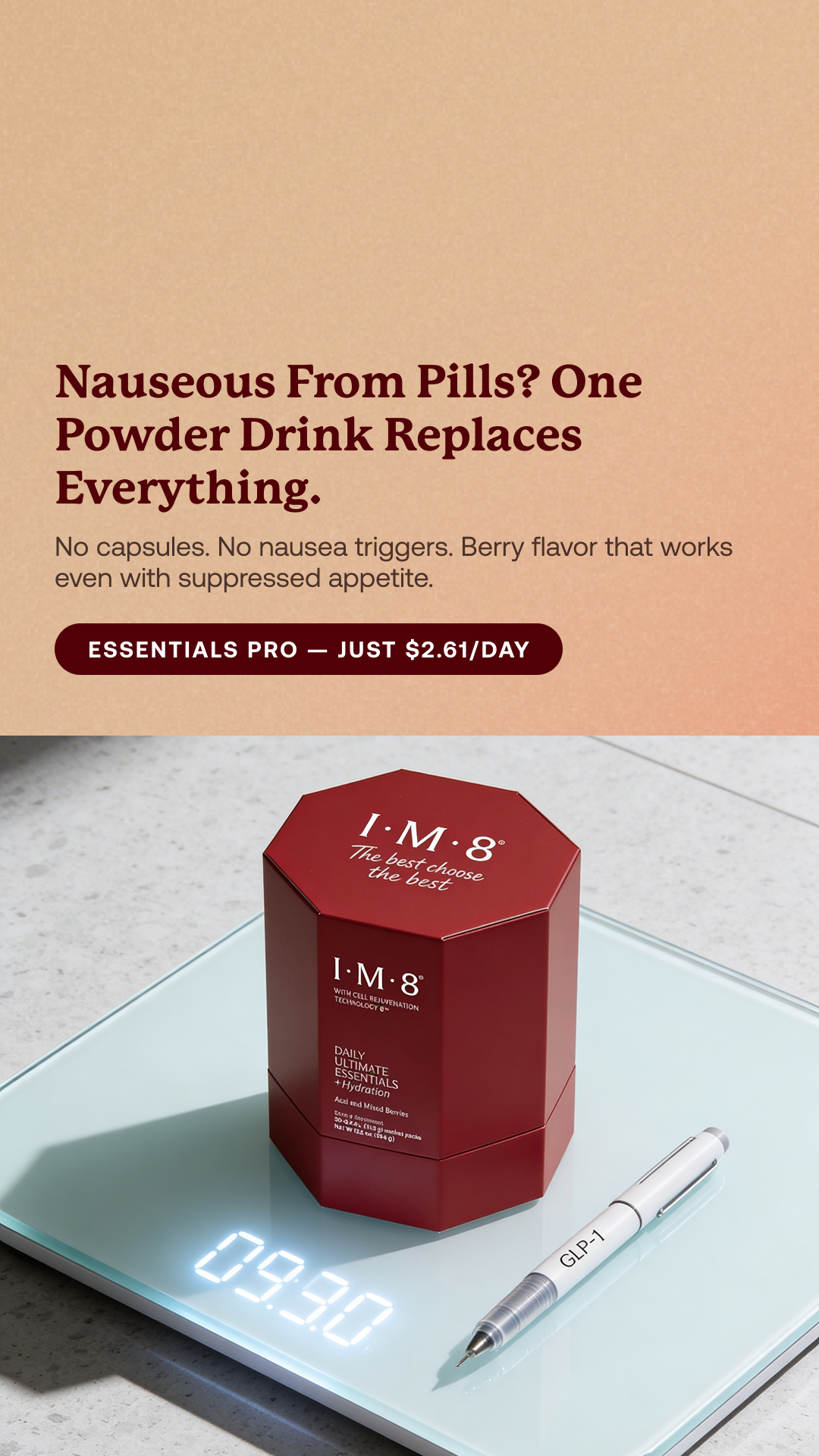 IM8 Health Global Facebook ad