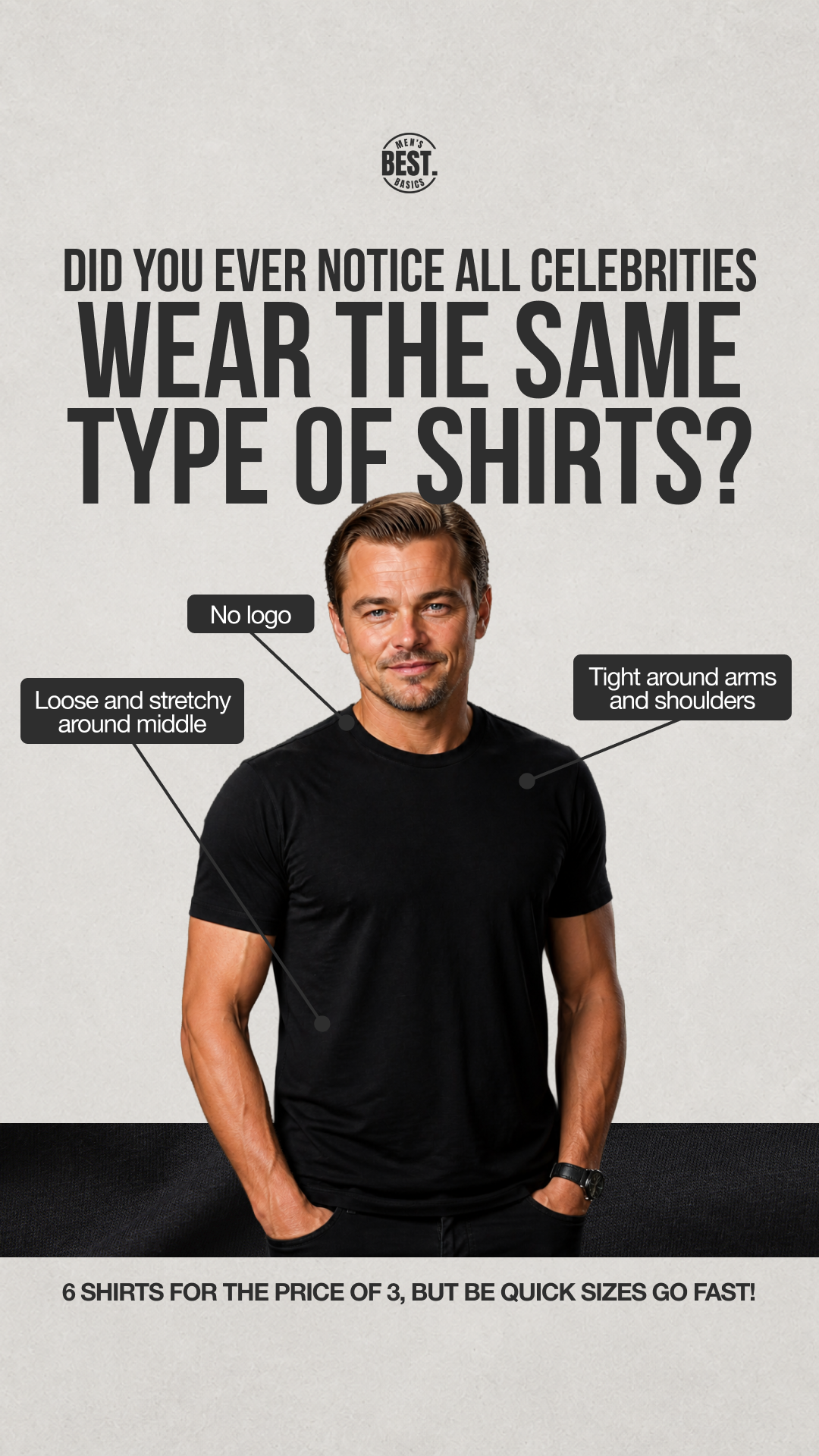 Men's Best Basics Facebook ad