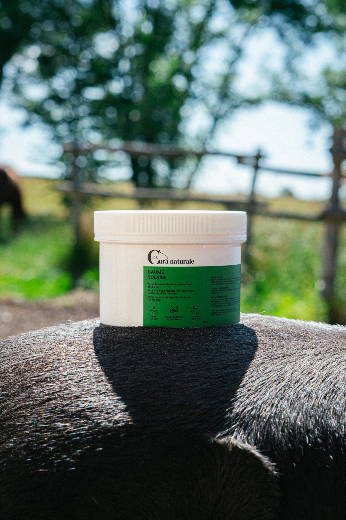 Cura naturale Facebook ad: Formulé pour la peau du cheval