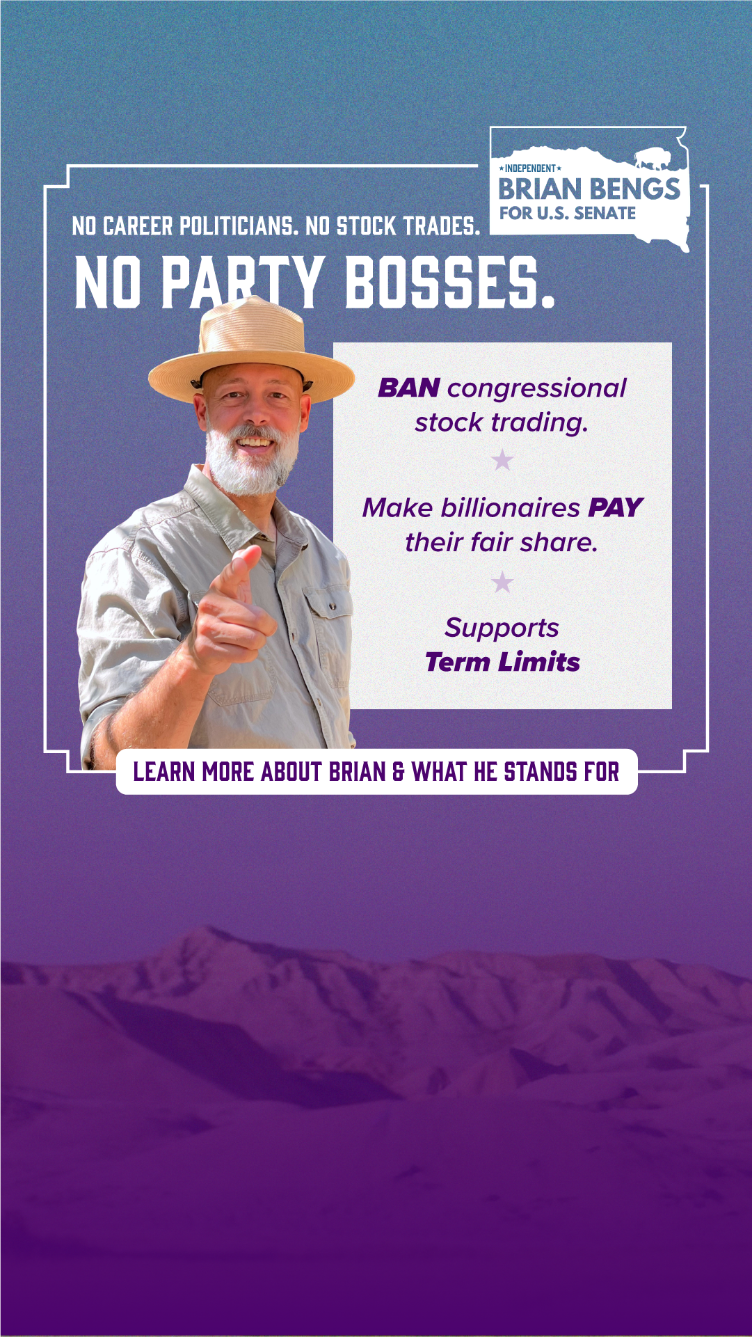 Brian Bengs for South Dakota Facebook ad