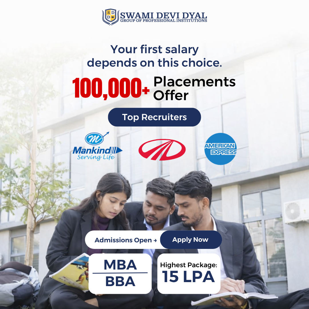 Swami Devi Dyal Group of Professional Institutions Facebook ad: Secure your seat today.