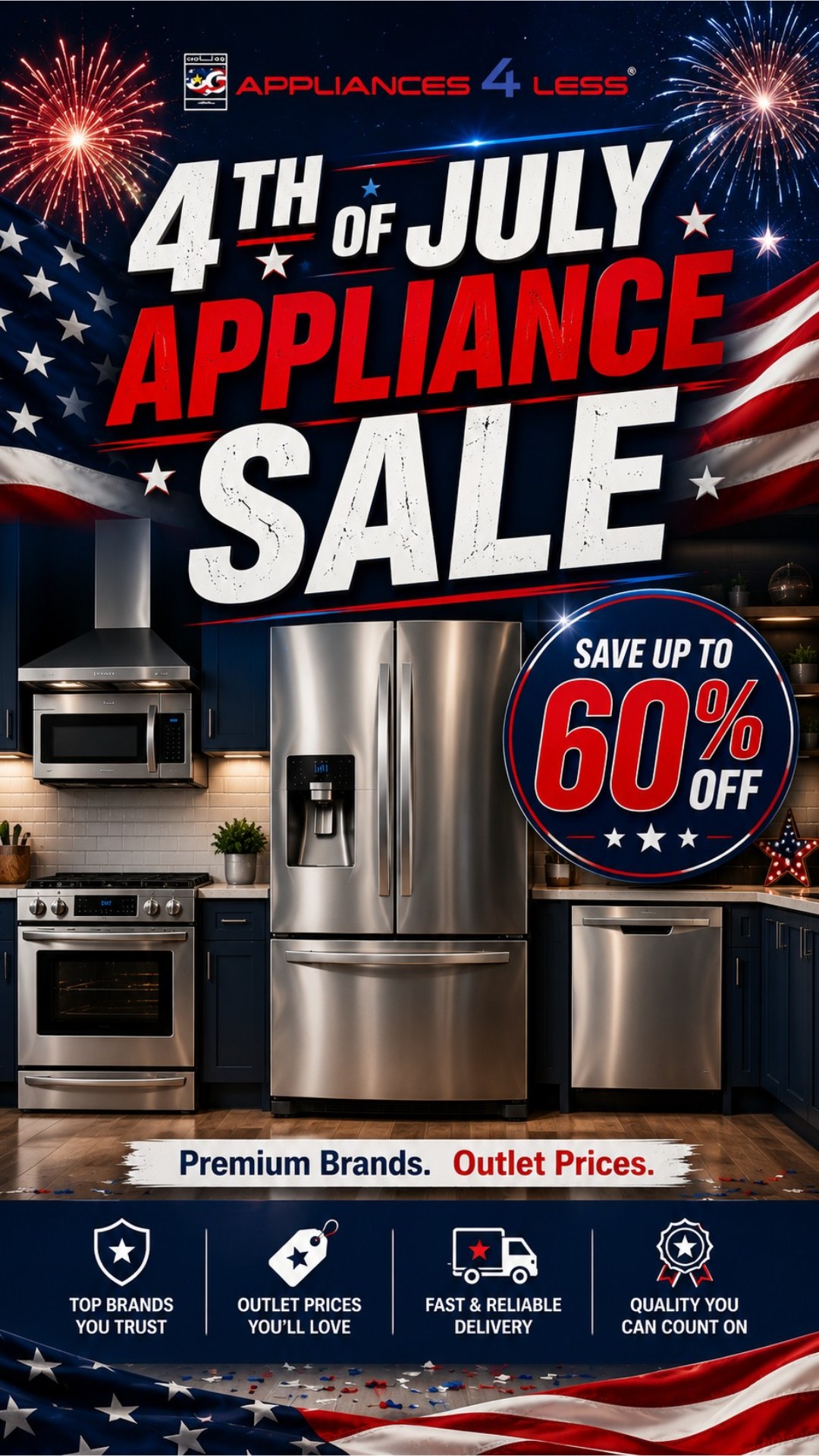 Appliances 4 Less Corpus Christi Facebook ad