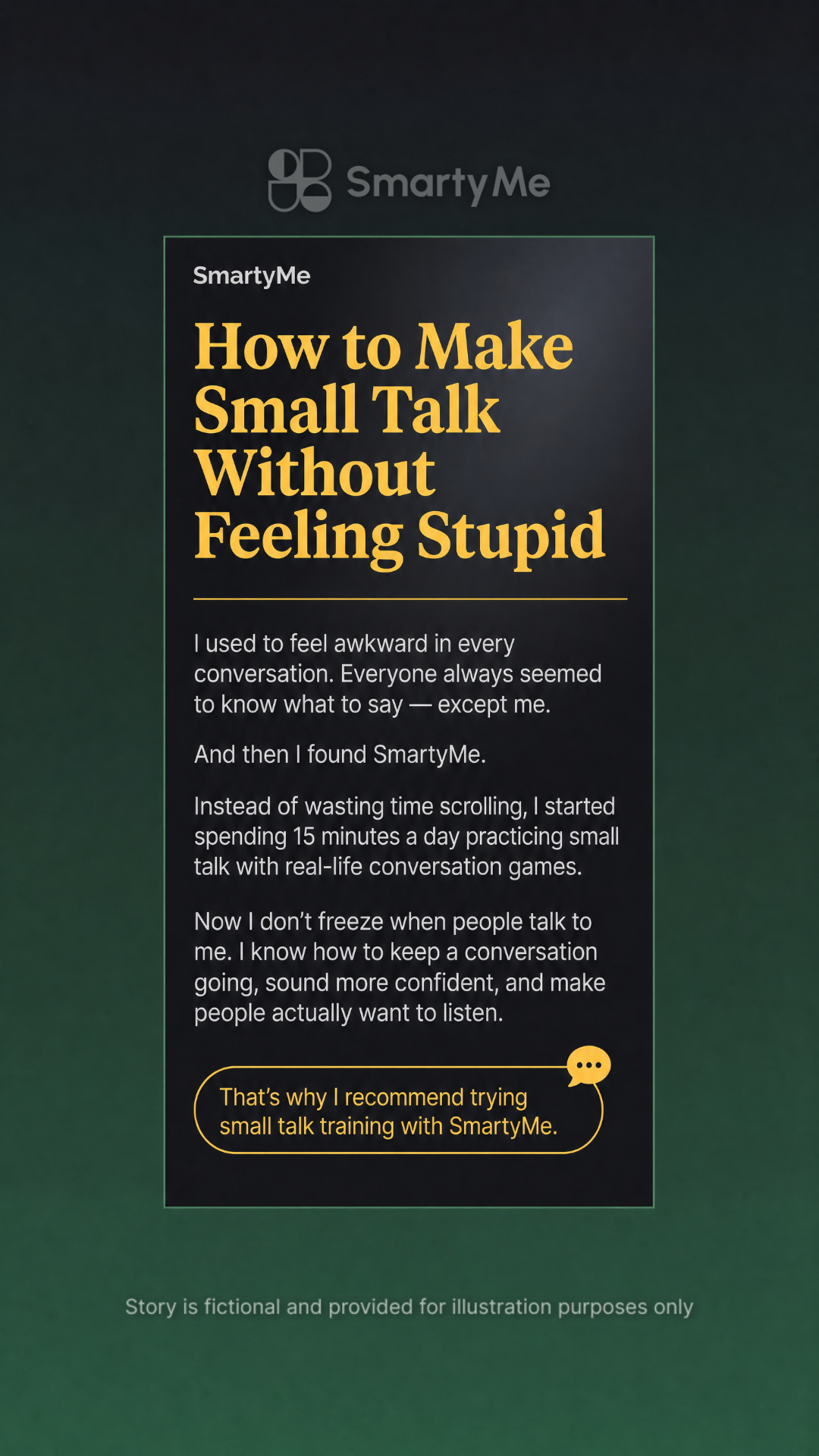 SmartyMe: Charisma Craft Facebook ad: Charisma Is a Skill, Learn It Now