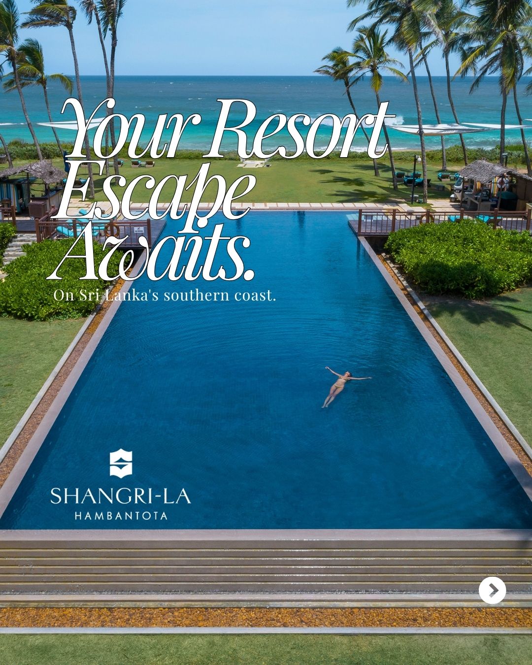 Shangri-La Hambantota Facebook ad: Just a few hours from home, discover a…