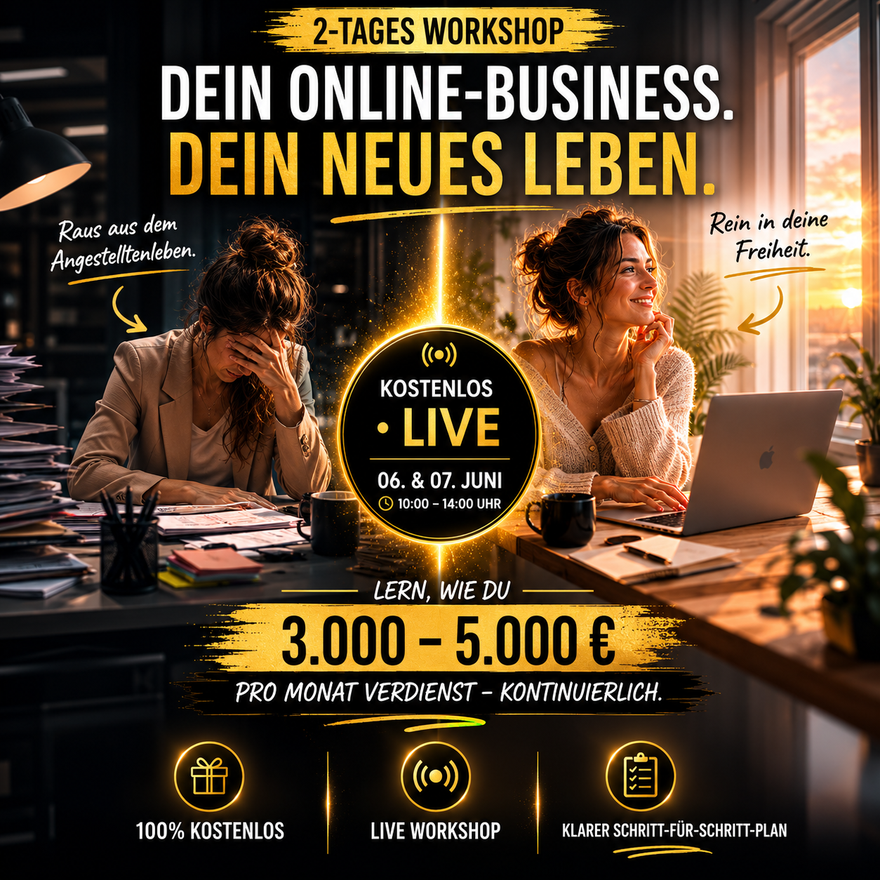 Stefanie Wenger Facebook ad: Kostenloser Workshop